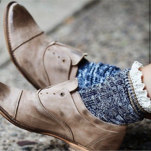 Free People Rogue Darby Brown Leather Oxfords Size 37 - Picture 4 of 11